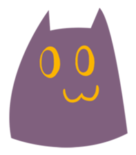 Purple Cat sticker #4080491