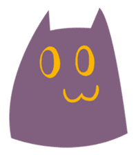 Purple Cat sticker #4080491