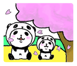 Panda in panda (spring version) sticker #4080710