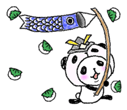 Panda in panda (spring version) sticker #4080728