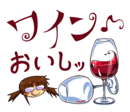 Please let me drink liquor Kanzokun sticker #4081265