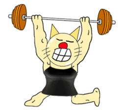 The Muscle Cat sticker #4081468