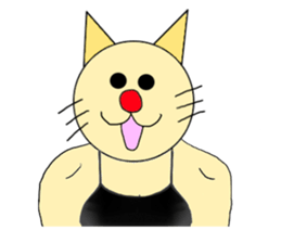 The Muscle Cat sticker #4081472