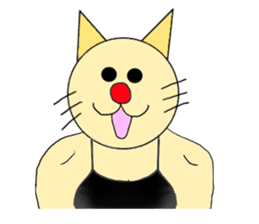 The Muscle Cat sticker #4081472
