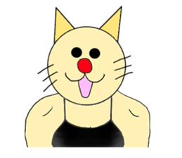 The Muscle Cat sticker #4081472