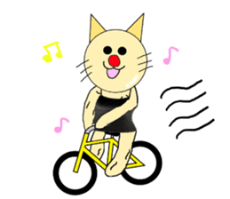 The Muscle Cat sticker #4081476