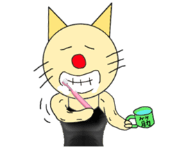 The Muscle Cat sticker #4081479