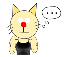 The Muscle Cat sticker #4081492