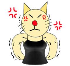 The Muscle Cat sticker #4081493