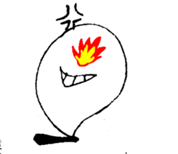 angry ghost sticker #4082005