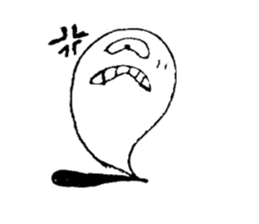 angry ghost sticker #4082008