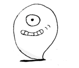 angry ghost sticker #4082014