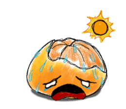 Zombie Orange Apocalypse sticker #4082221