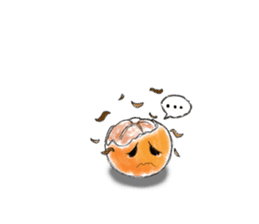 Zombie Orange Apocalypse sticker #4082223