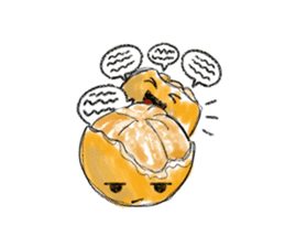 Zombie Orange Apocalypse sticker #4082227