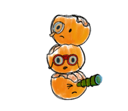 Zombie Orange Apocalypse sticker #4082250