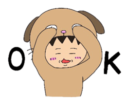HAKATA DOG and volleyball sticker #4082538