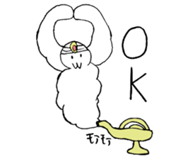 White creature2 sticker #4082610