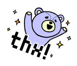 Abbreviation bear sticker #4083338