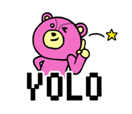 Abbreviation bear sticker #4083339