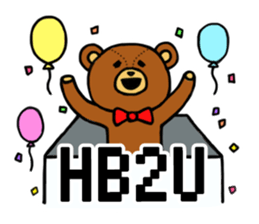 Abbreviation bear sticker #4083340