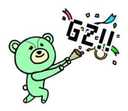 Abbreviation bear sticker #4083341