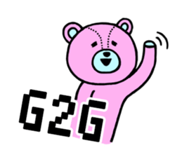 Abbreviation bear sticker #4083345