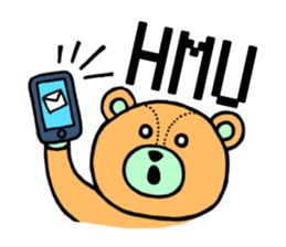 Abbreviation bear sticker #4083347
