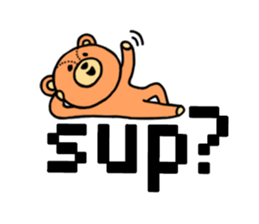 Abbreviation bear sticker #4083349