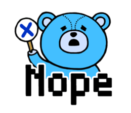 Abbreviation bear sticker #4083351