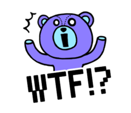 Abbreviation bear sticker #4083353