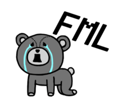 Abbreviation bear sticker #4083354