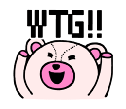 Abbreviation bear sticker #4083360