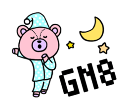 Abbreviation bear sticker #4083362