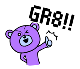Abbreviation bear sticker #4083363