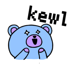 Abbreviation bear sticker #4083374