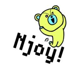 Abbreviation bear sticker #4083375