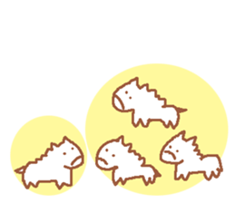 It is a cute horse illustrations sticker #4083547