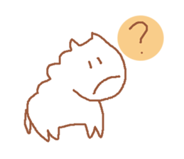 It is a cute horse illustrations sticker #4083564