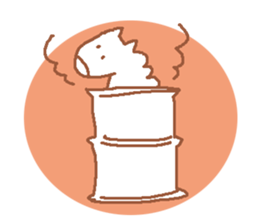 It is a cute horse illustrations sticker #4083573