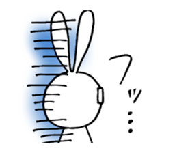 Rabbit Taro with glasses sticker #4083803