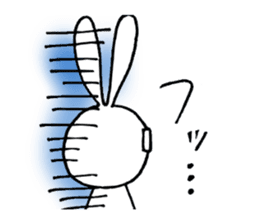 Rabbit Taro with glasses sticker #4083803