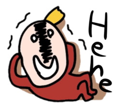 The man bald mystery sticker #4083983