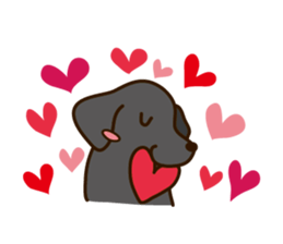 I Love Labrador Retriever! sticker #4084003