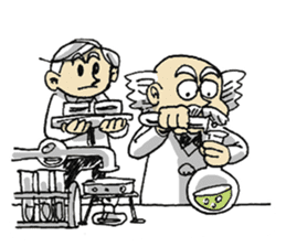 doctor and assistant sticker #4084611