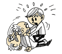doctor and assistant sticker #4084616