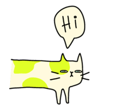 SNAKAT: The long lazy cat sticker #4084680