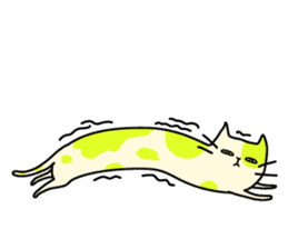SNAKAT: The long lazy cat sticker #4084690