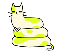 SNAKAT: The long lazy cat sticker #4084703