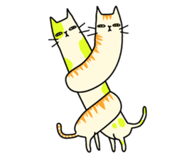 SNAKAT: The long lazy cat sticker #4084704